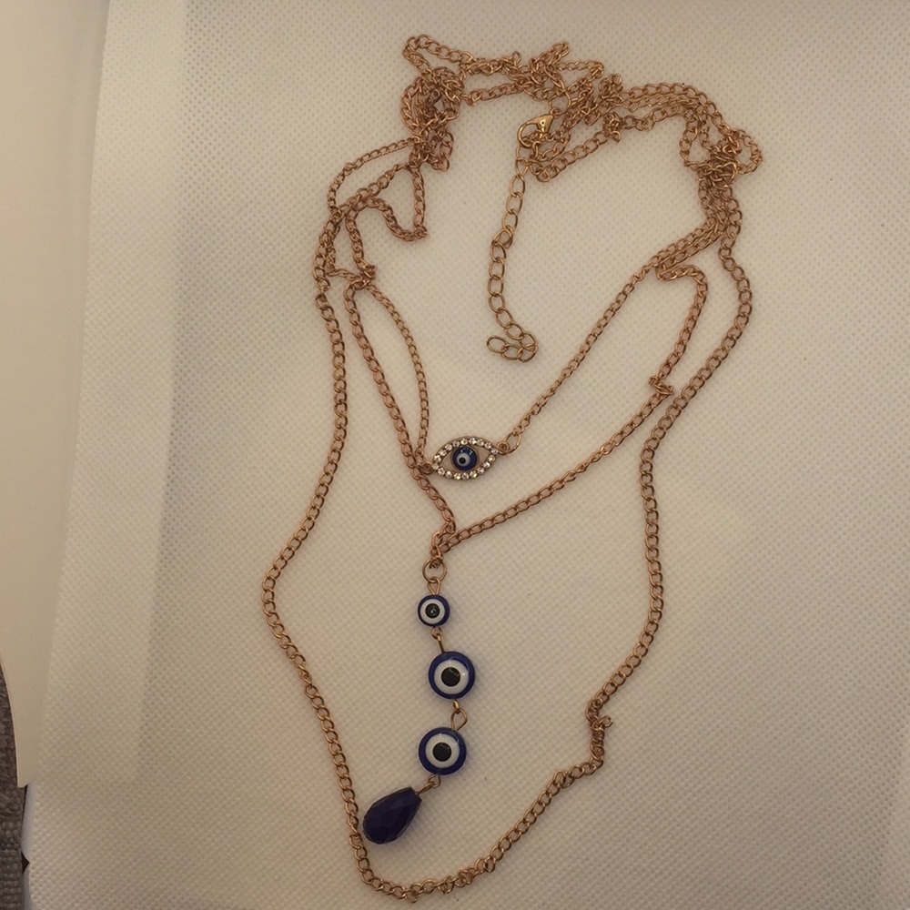 Evil Eye multiple layer Necklace